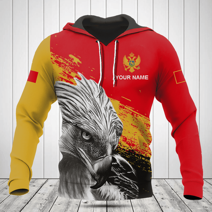 Customize Montenegro Coat Of Arms Eagle Shirts