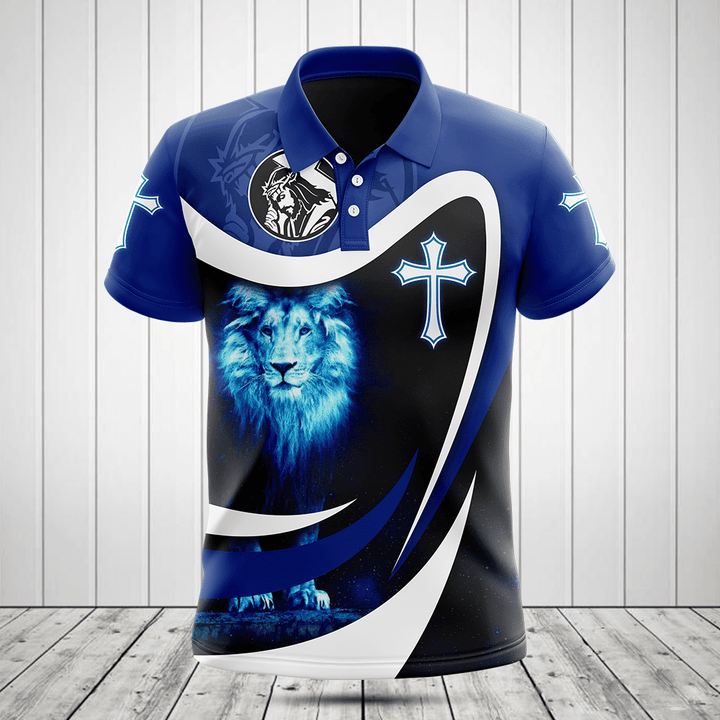 He Has Risen Blue Lion 3D Shirts