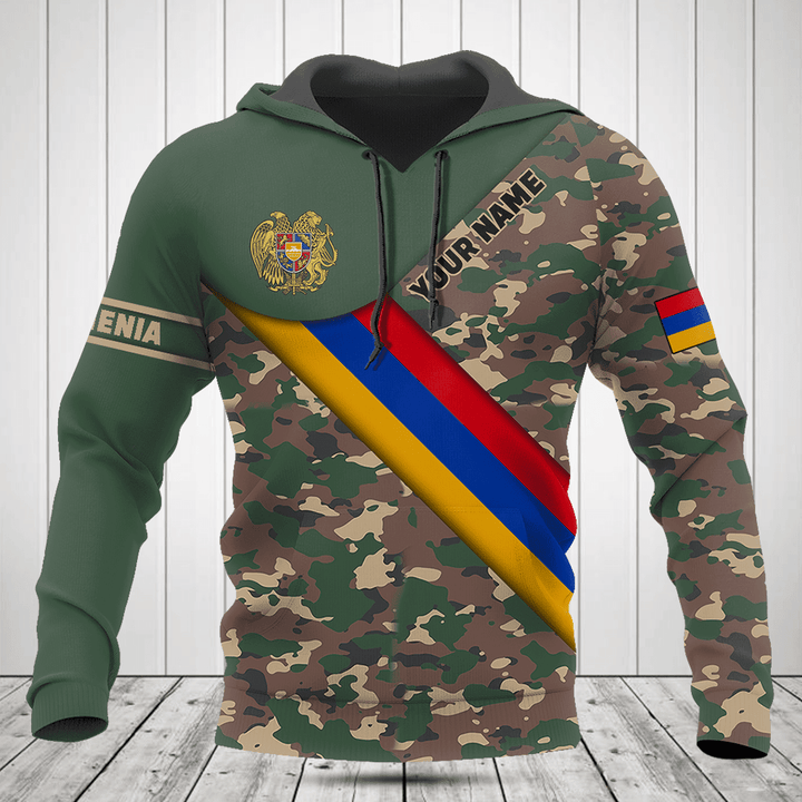 Customize Armenia Flag Camouflage Army Shirts
