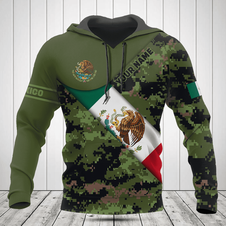 Customize Mexico Flag Camouflage Army Shirts