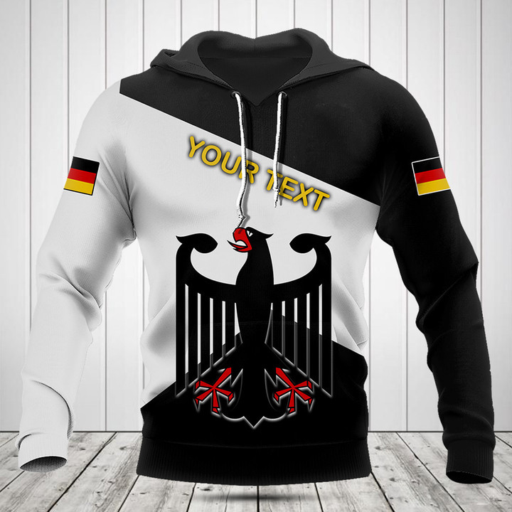Customize Coat Of Arms Germany Black And White Shirts