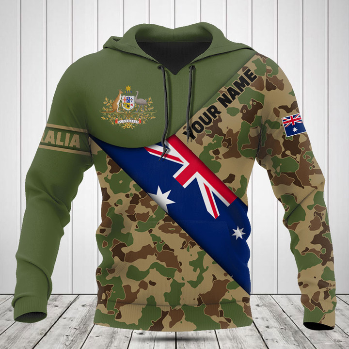 Customize Australia Flag Camouflage Army Shirts