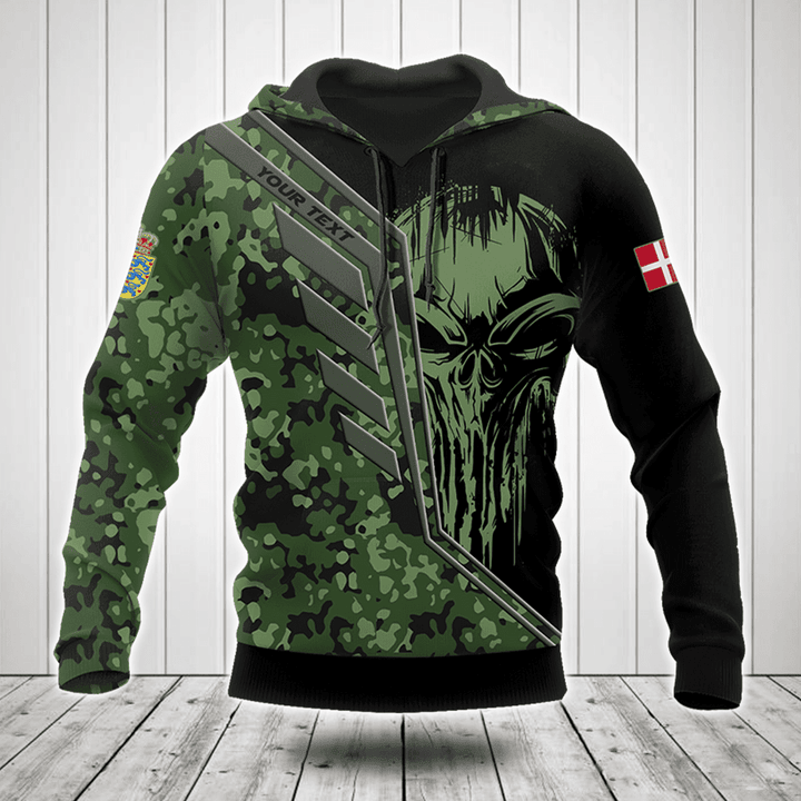 Customize Denmark Wing Skull Camouflage Shirts