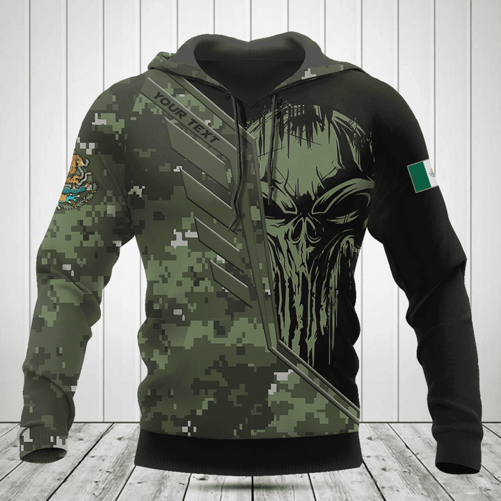 Customize Mexico Wing Skull Camouflage Shirts