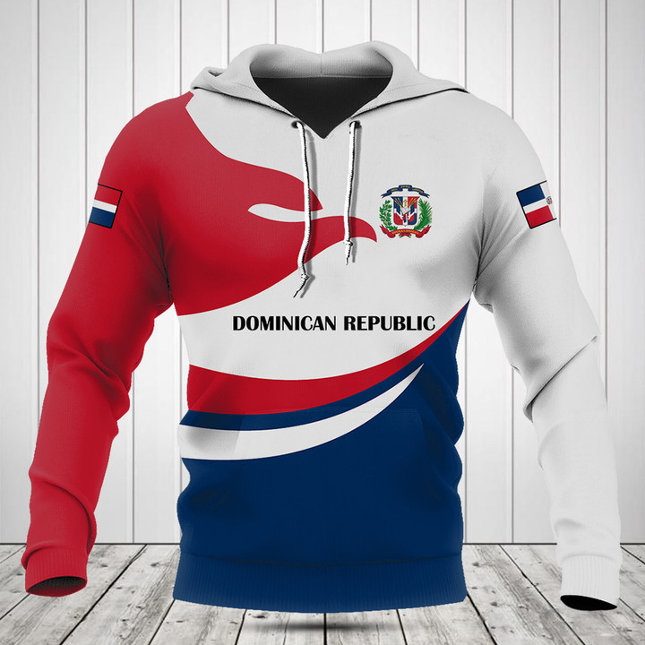 Dominican Republic Flag Fire Style Shirts