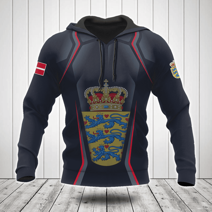 Customize Denmark Coat Of Arms Print 3D Special Shirts