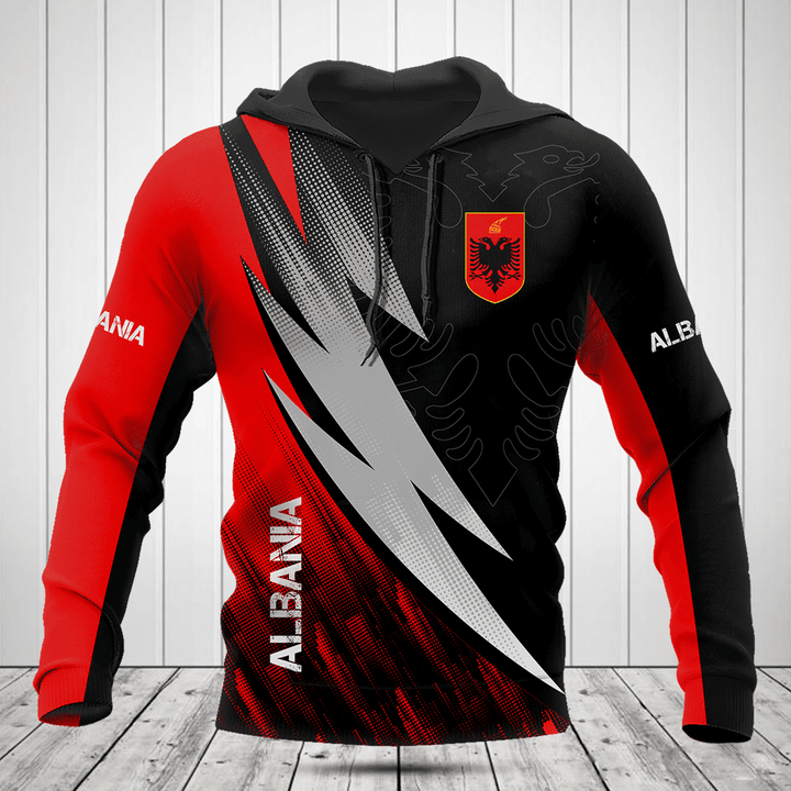 Albania Coat Of Arms Fire Style Shirts