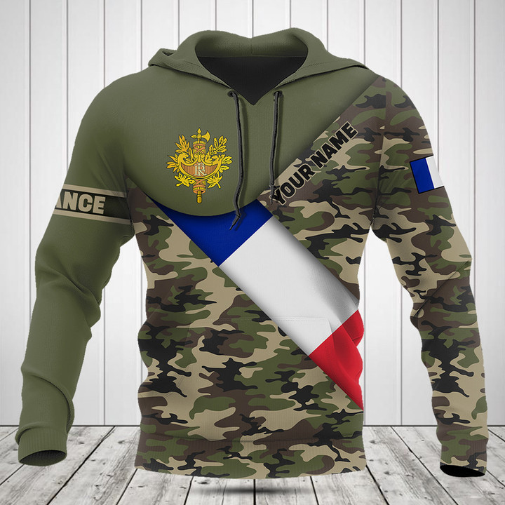 Customize France Flag Camouflage Army Shirts