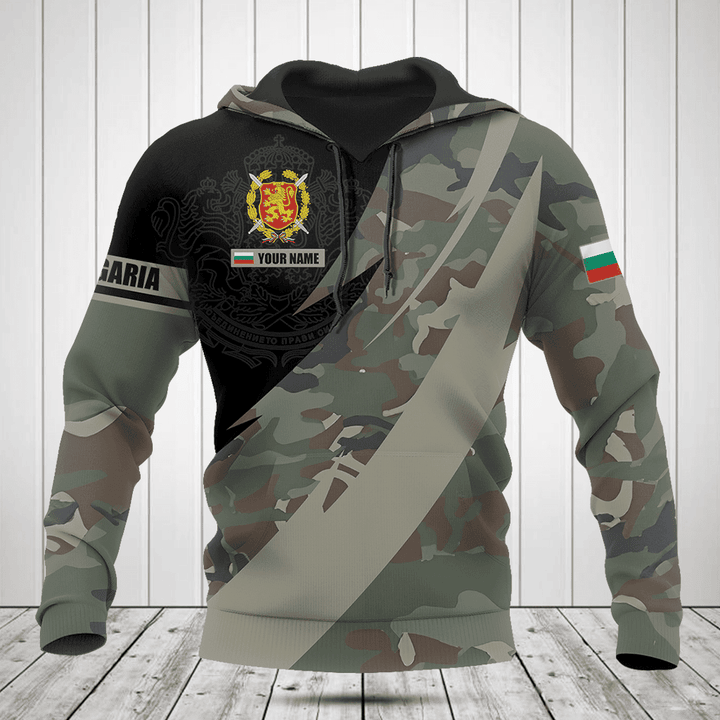 Customize Bulgarian Army Symbol Camo Fire Style Shirts