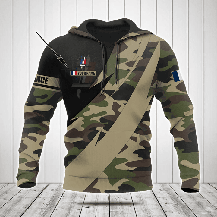 Customize French Army Camo Fire Style v2 Shirts
