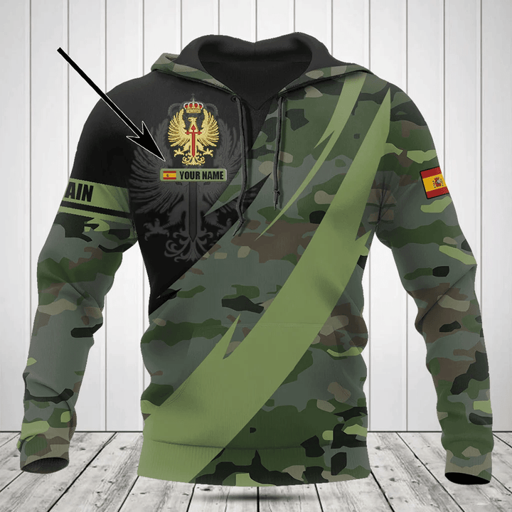 Customize Spanish Army Camo Fire Style Shirts