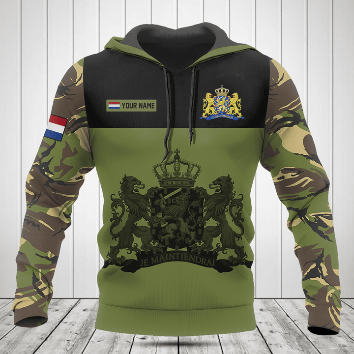 Customize Netherlands Black Coat of Arms Shirts