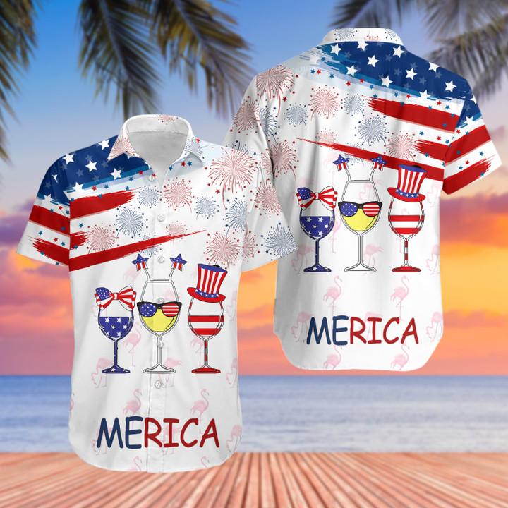 Merica Independence Day Hawaiian Shirt