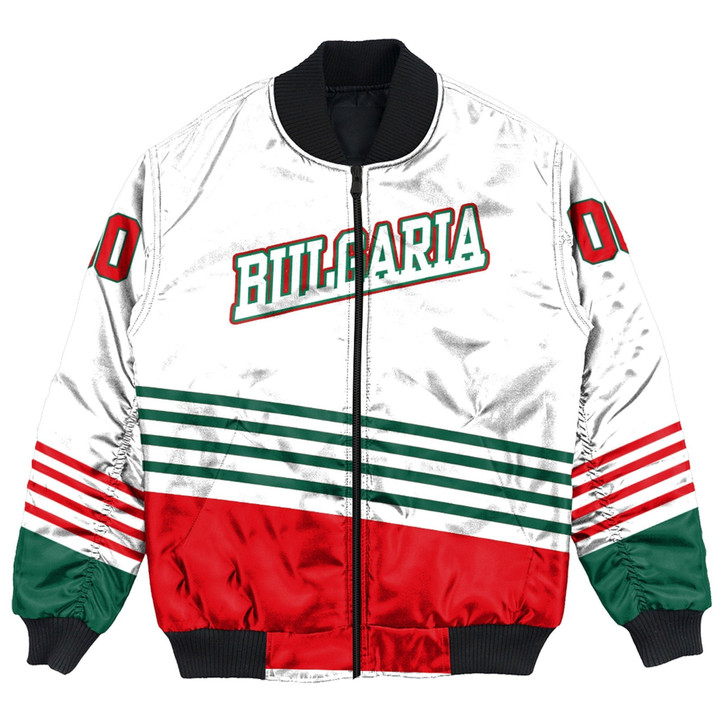 AIO Pride - Customize Bulgaria Hockey Jersey Style Unisex Adult Bomber Jacket