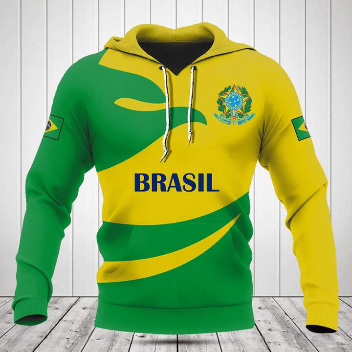 Brasil Flag Fire Style Shirts