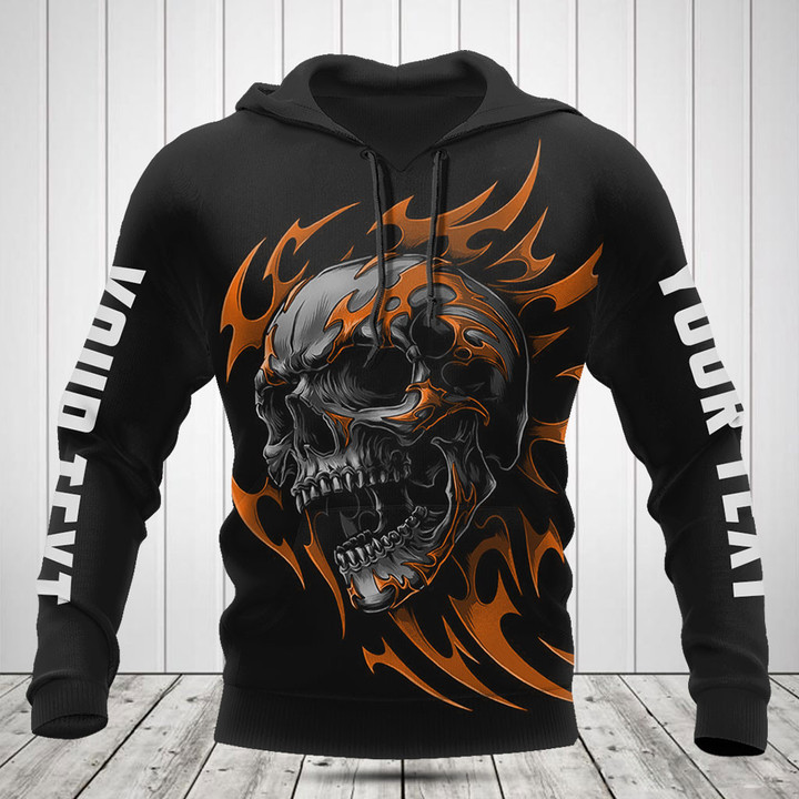 Customize Orange Skull 3D Shirts