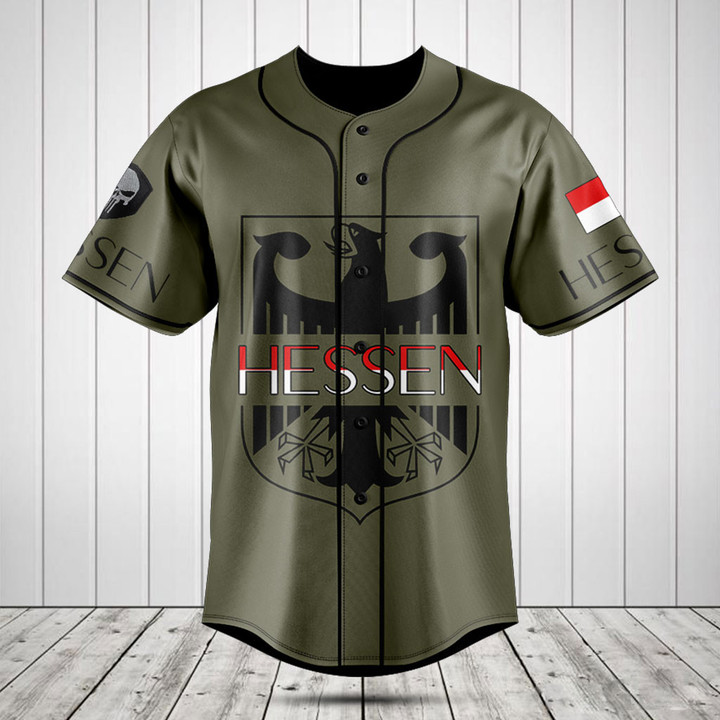 Customize Germany Hessen Baseball Jersey Shirt