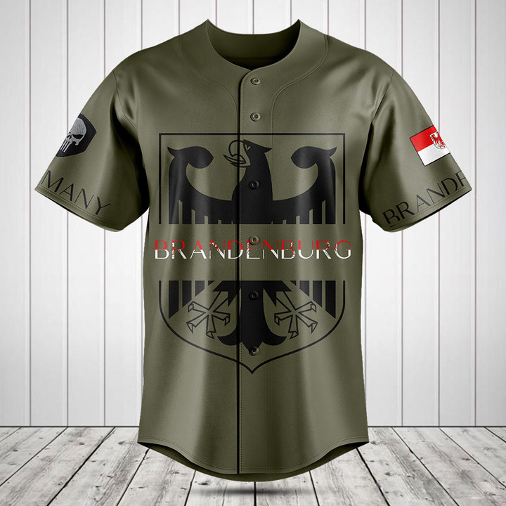 Customize Germany Brandenburg Baseball Jersey Shirt