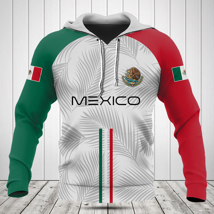 Customize Mexico Flag Palm Leaf Shirts