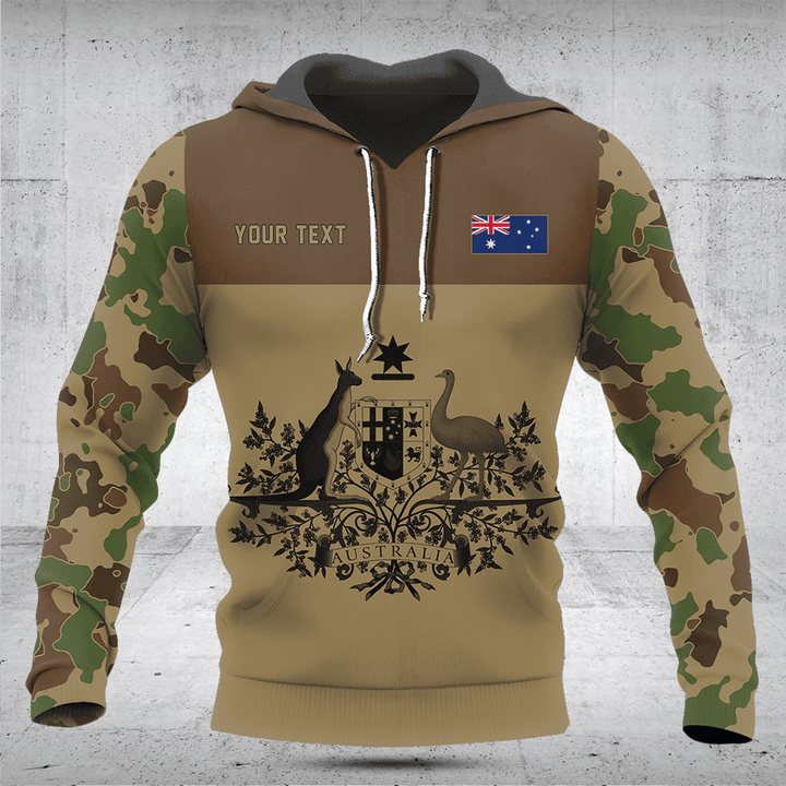 Customize Australia Coat Of Arms Camouflage Style Shirts