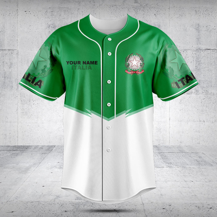 Customize Italy Energy Style Baseball Jersey Shirt