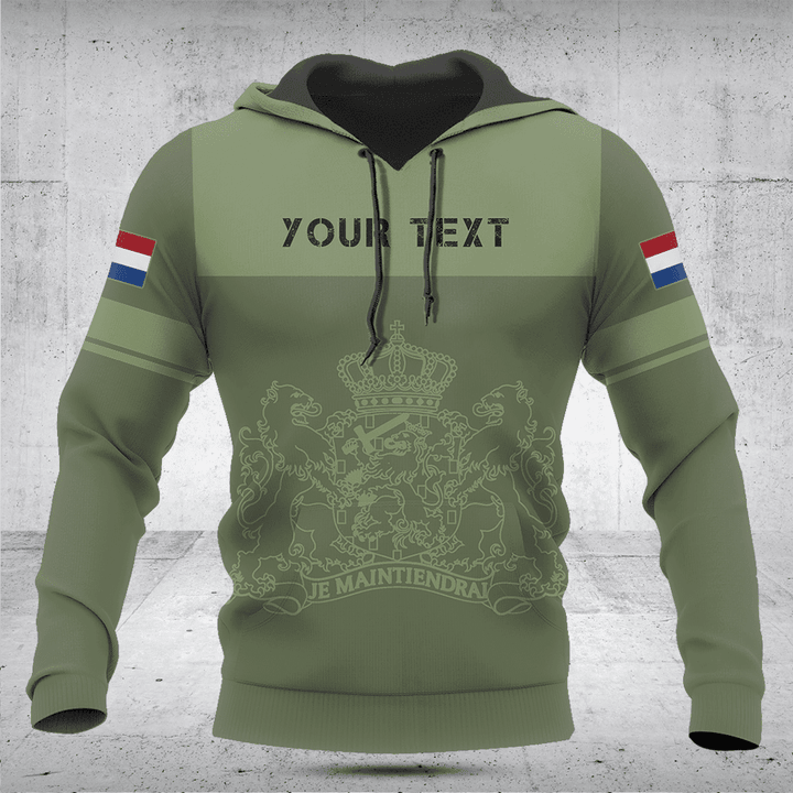 Customize Netherlands Skull Green Shirts And Jogger Pants