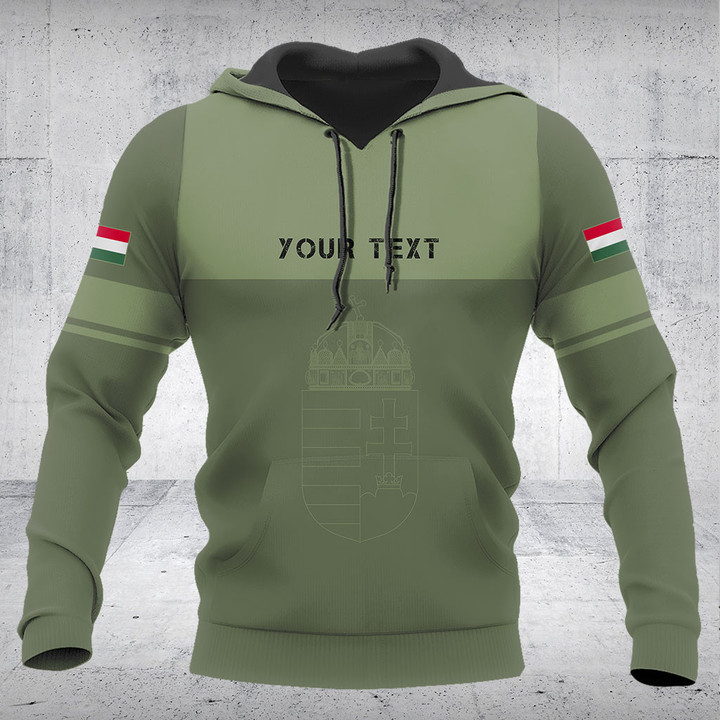 Customize Hungary Skull Green Shirts And Jogger Pants