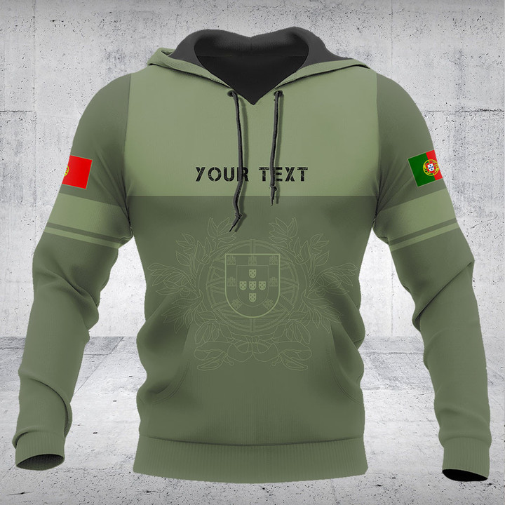 Customize Portugal Skull Green Shirts And Jogger Pants