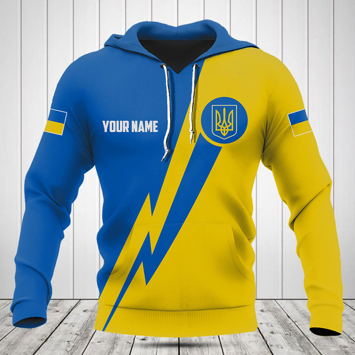 Customize Ukraine Lightning Sport Shirts And Jogger Pants