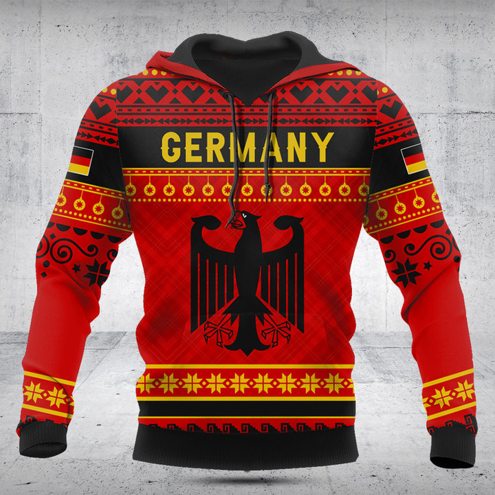 Customize Germany Coat Of Arms Christmas Pattern Shirts And Jogger Pants