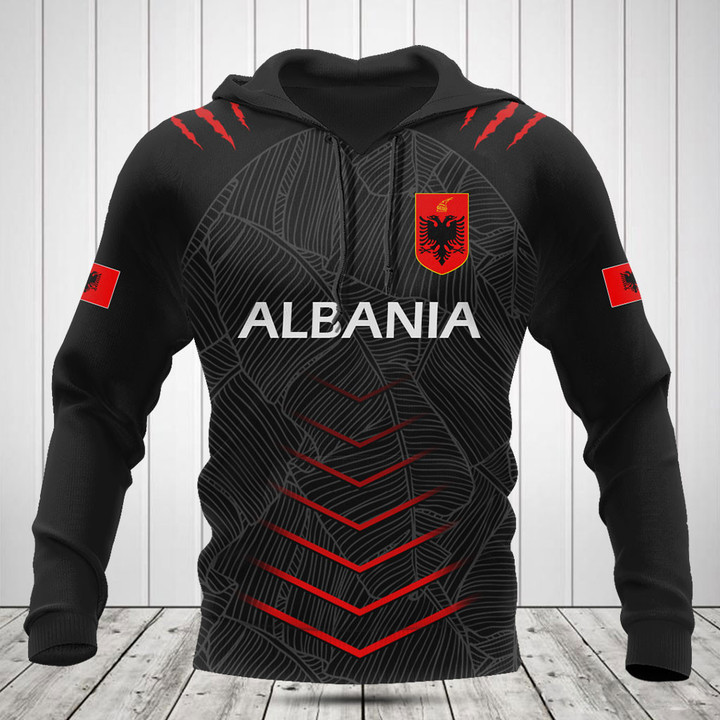 Customize Albania Coat Of Arms Claws Scratches Shirts