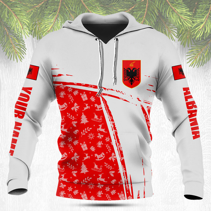 Customize Albania Christmas Gift Pattern Shirts
