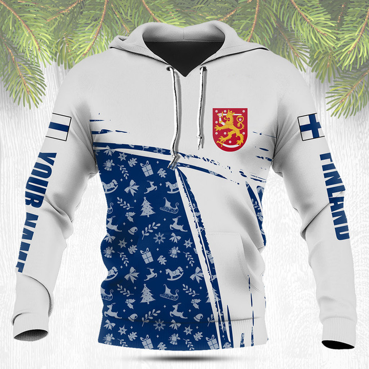Customize Finland Christmas Gift Pattern Shirts