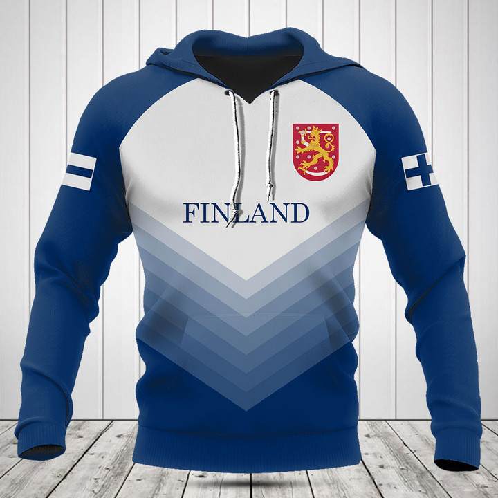 Customize Finland Flag Gradient Sport Shirts And Jogger Pants