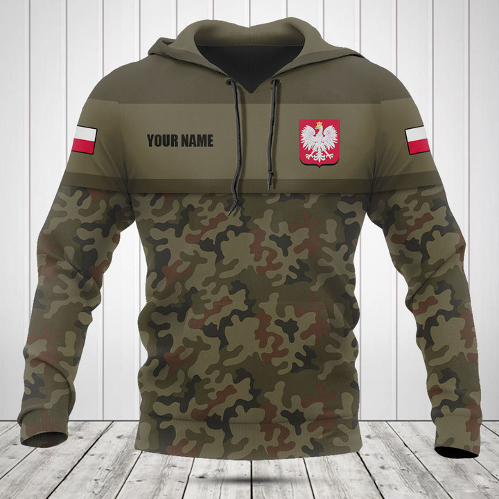 Customize Poland Camo Military Shirts And Jogger Pants