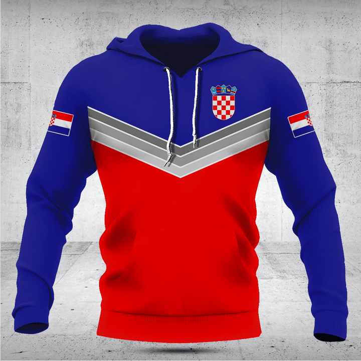 Customize Croatia Striped Arrow Flag Shirts