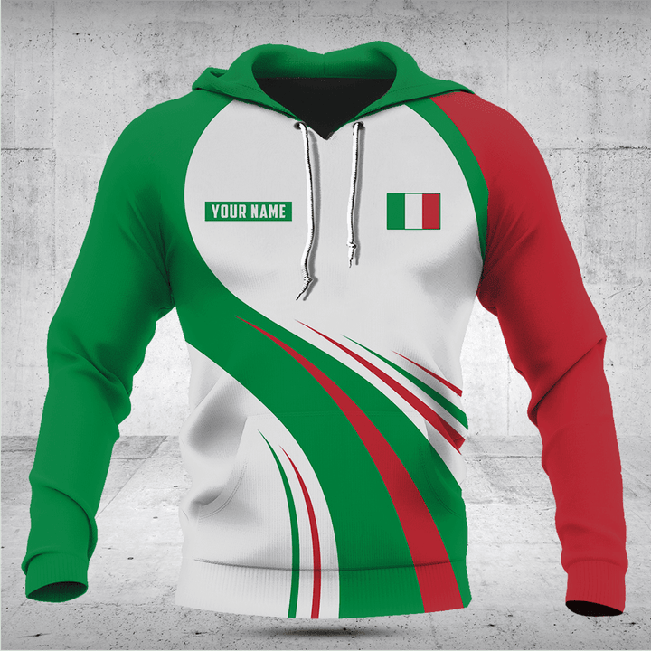 Customize Italy Flag Wave Shirts