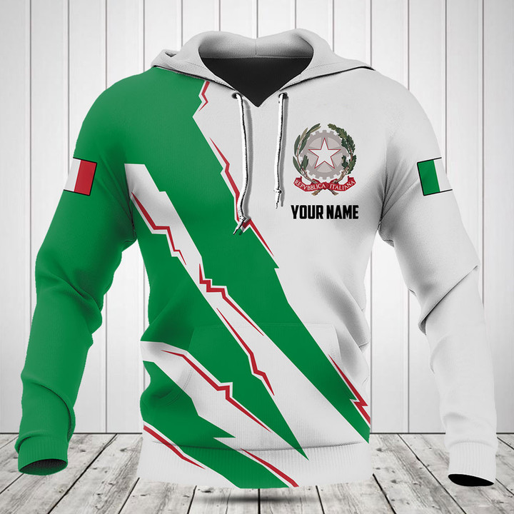 Customize Italy Flag Scratch 3D Shirts