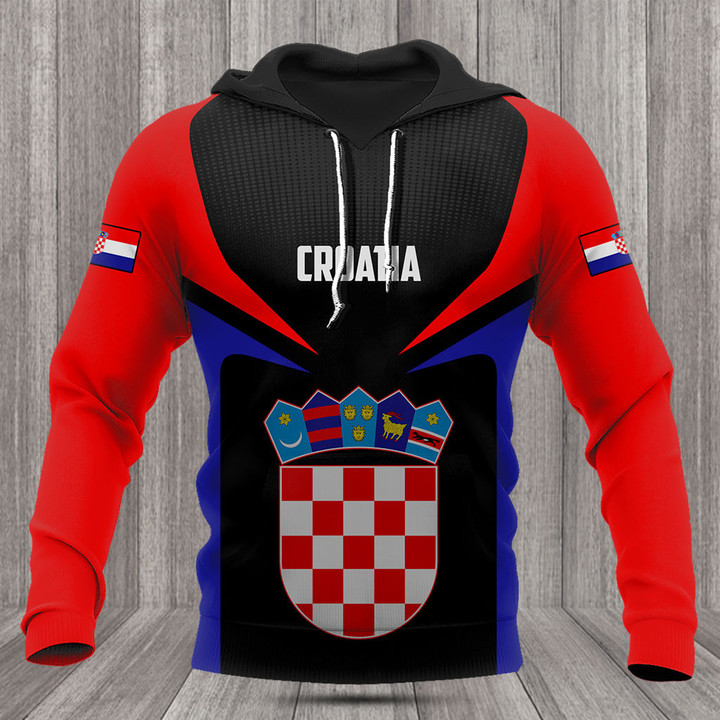 Customize Croatia Energy Flag And Coat Of Arms Shirts
