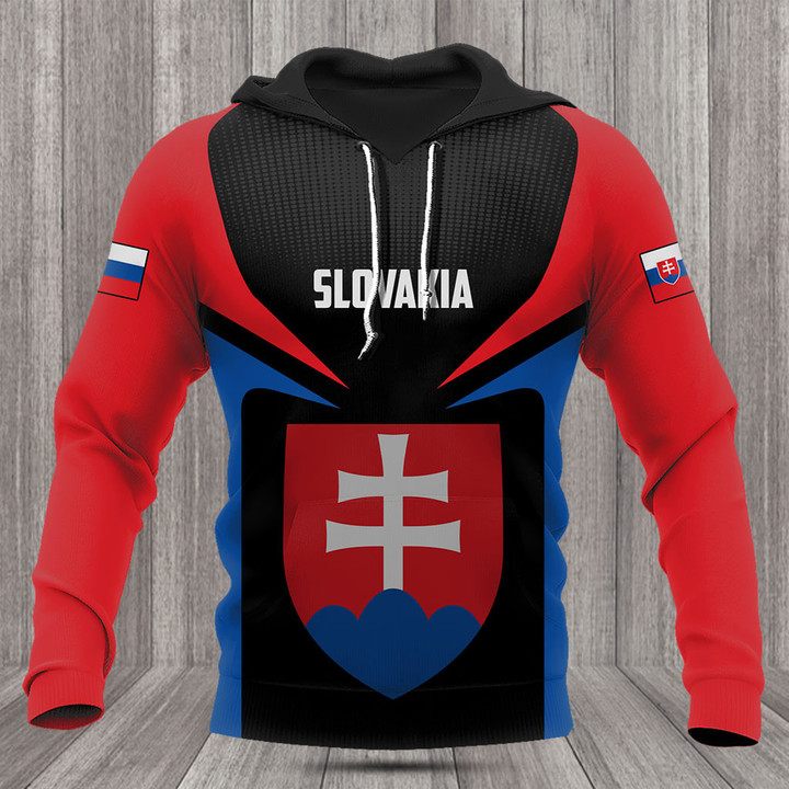 Customize Slovakia Energy Flag And Coat Of Arms Shirts