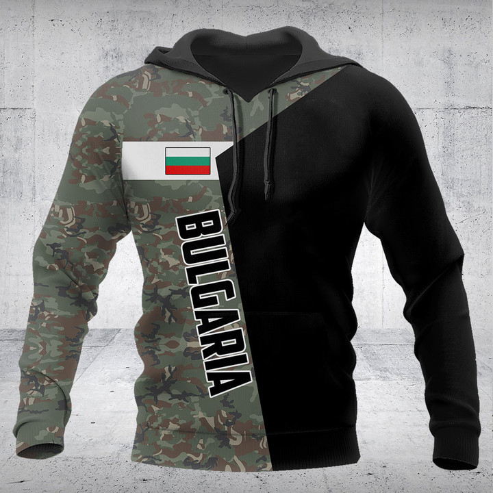 Bulgaria Camo Half Black Shirts