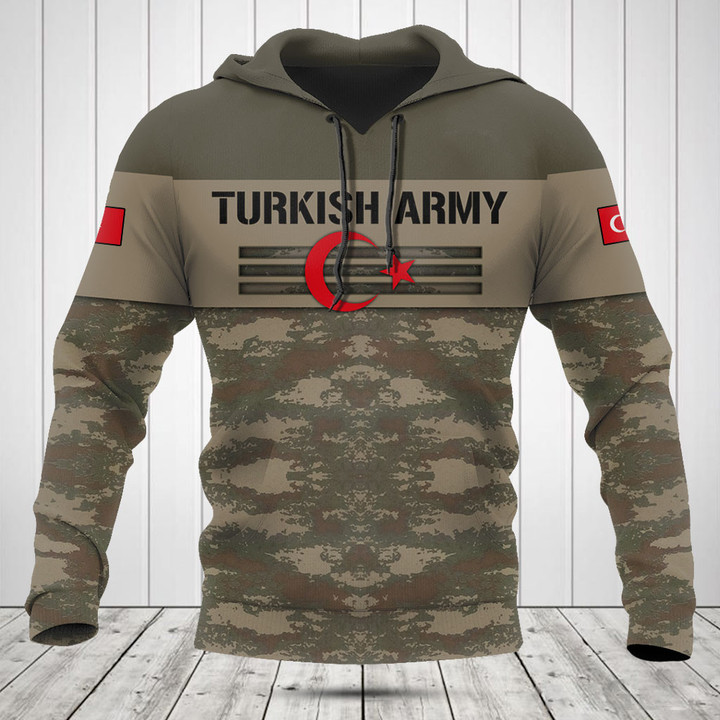 Customize Turkish Army Camo Skull Shirts And Jogger Pants