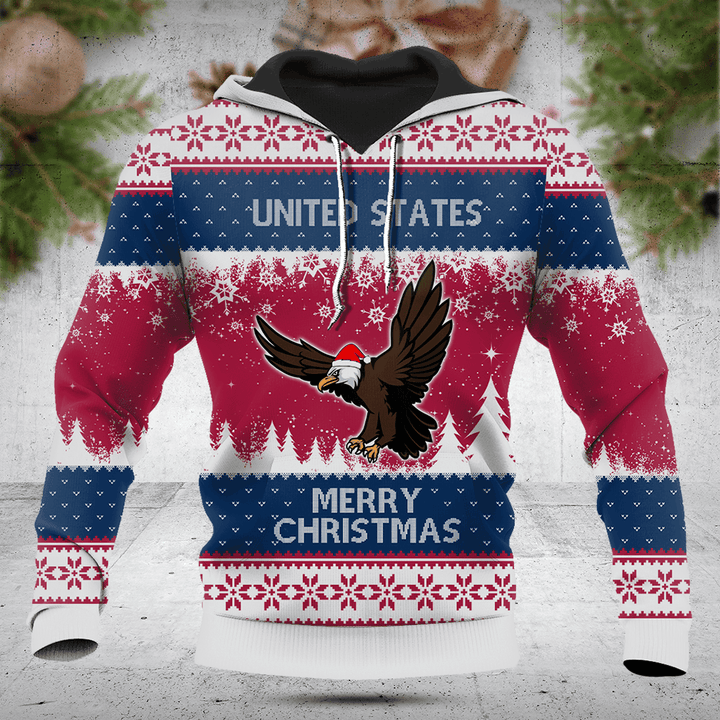 Customize United States Bald Eagle Christmas Gift Shirts