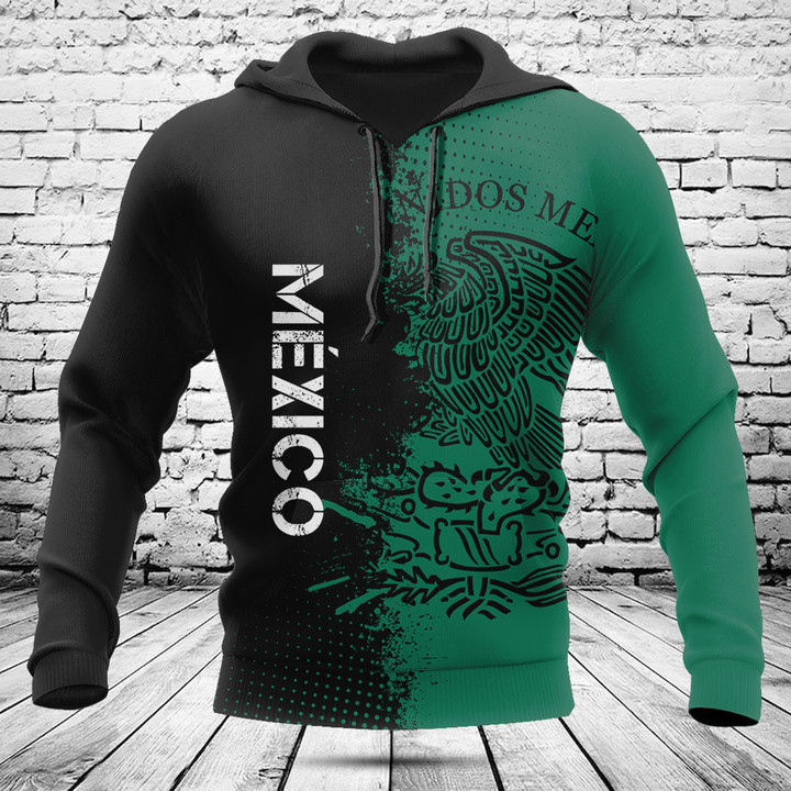 Mexico Coat Of Arms Half Black Shirts
