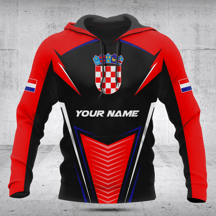 Customize Croatia Flag Lightning Shirts