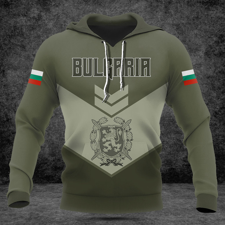 Customize Bulgaria Army Olive Green Shirts