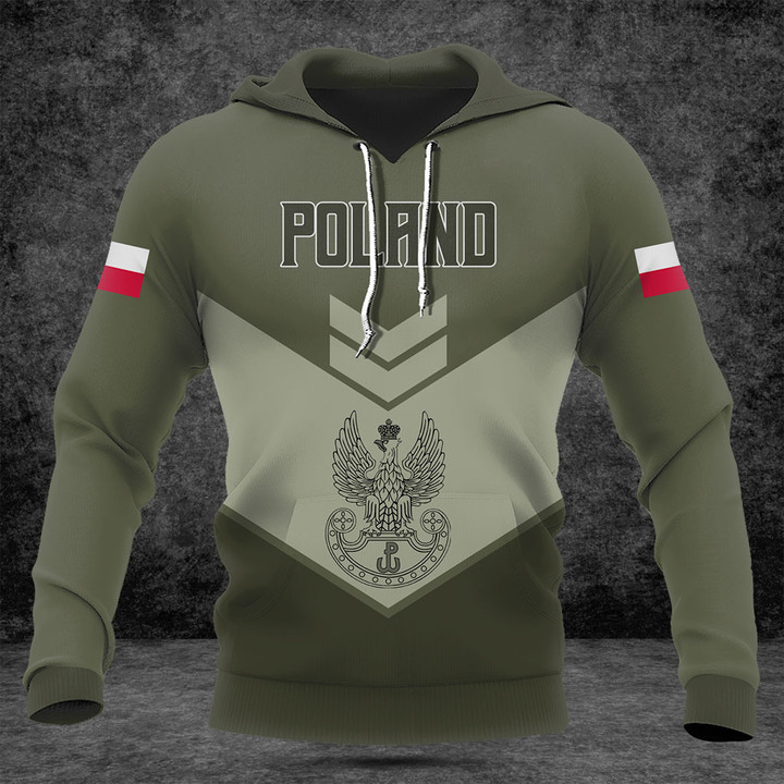 Customize Poland Army Olive Green Shirts