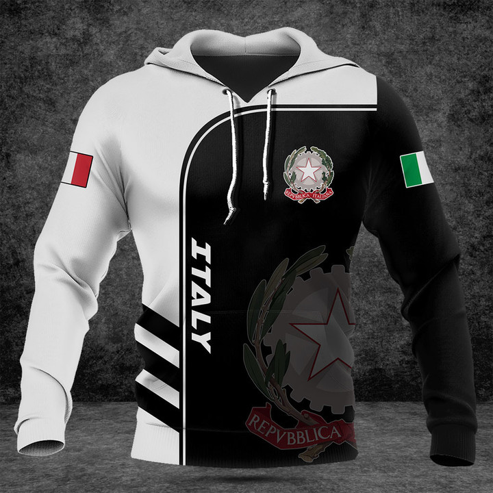 Customize Italy Symbol Black And White Shirts