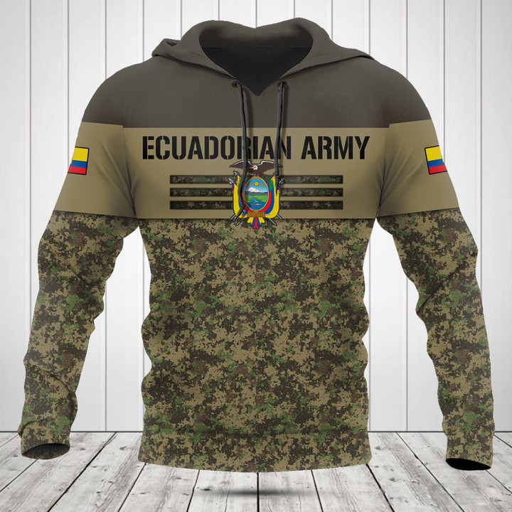 Customize Ecuador Army Camo Skull Shirts And Jogger Pants