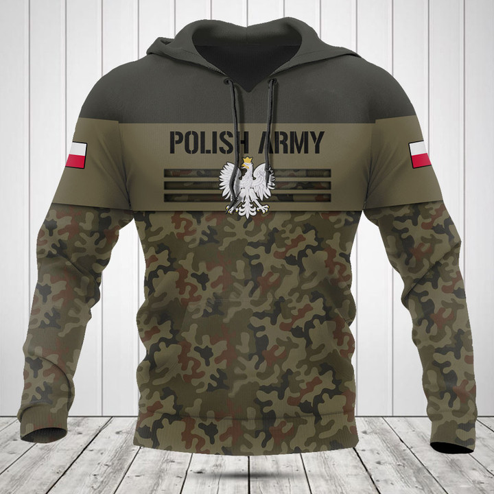 Customize Poland Army Camo Skull Shirts And Jogger Pants